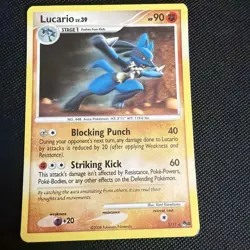 HP Pokemon Card - Lucario POP Series 8 2/17 Holo Rare MP - Image 1