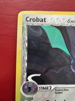 Crobat 2/113 Reverse Holo Rare Delta Species Pokemon Card MP No Creases - Image 2