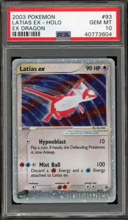 Pokemon Latias ex EX Dragon Holo Ultra Rare #93 PSA 10 Gem Mint - Image 1
