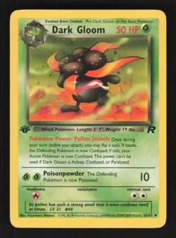 Dark Gloom #36/82 1st Edition Team Rocket - Image 1