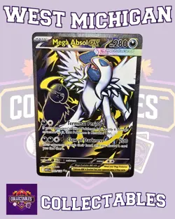 Mega Absol ex 161/132 Me01: Mega Evolution Holo Free Shipping Pokemon NM - Image 1