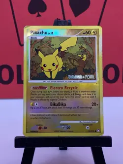 Pikachu 94/123 Diamond & Pearl Stamped Reverse Holo Pokemon TCG 2007 MP - Image 2