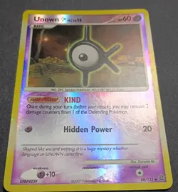 Pokemon - Unown [K] 68/132 - DP Secret Wonders - Reverse HOLO - Vintage 2007 LP - Image 2