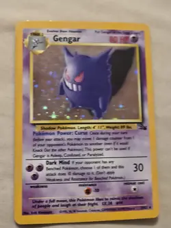 Pokemon TCG: Gengar 5/62 -FOSSIL (LP -/MP +) - Image 1