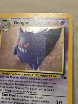 Pokemon TCG: Gengar 5/62 -FOSSIL (LP -/MP +) - Image 3