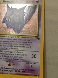 Pokemon TCG: Gengar 5/62 -FOSSIL (LP -/MP +) - Image 5