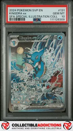 2024 Pokemon Svp En-Sv Black Star Promo #131 Kingdra Ex PSA 10 Gem Mint - Image 1
