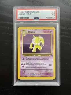 PSA 7 NM HYPNO Holo 1999 Pokemon Fossil Card 8/62 - Image 1