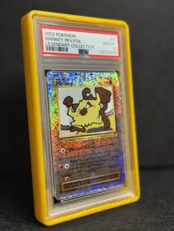 2002 Pokemon Mankey Legendary Coll Reverse Holo Foil 81/110 PSA 10 - Image 3