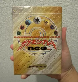 SEALED Pokemon Card Neo Genesis Japanese 2000 Vintage Theme Deck - Image 1