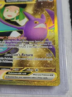 Pokemon Team Rocket’s Crobat ex 242/182 Ultra Rare Gold NM Destined Rivals EN - Image 2