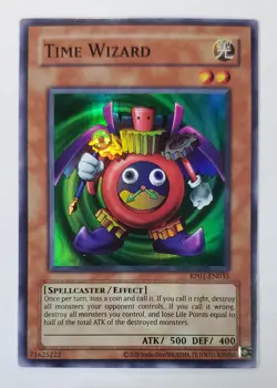 Yu-Gi-Oh! Card TCG Time Wizard RP01-EN035 2024 Retro Pack Reprint Super Rare NM - Image 1