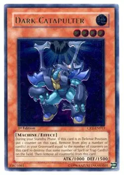 Yugioh! LP Dark Catapulter - CRV-EN013 - Ultimate Rare - 1st Edition Lightly Pla - Image 1