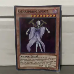 1ST EDITION GEARSPRING SPIRIT 1996 HA07-EN038 YUGIOH CARD (LP/MP) - Image 1