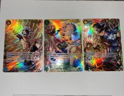 Monkey D Luffy OP13-118 SEC Carrying On His Will Secret Holo W Bonus Cards - Image 1