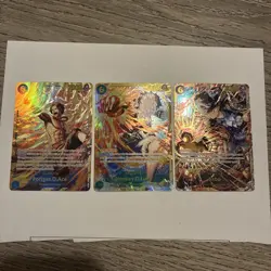 Monkey D Luffy OP13-118 SEC Carrying On His Will Secret Holo W Bonus Cards - Image 4