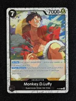 2024 One Piece MONKEY D. LUFFY #P-075 Premium Coll Best Selection Vol.3 ENG - Image 1