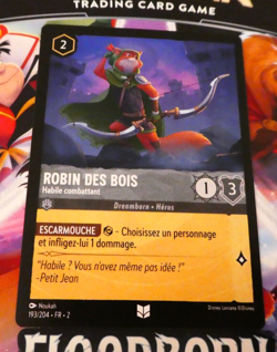 LORCANA TRADING CARD GAME TCG DISNEY CHAPITRE 2 CARTE ROBIN 193/204 FR MINT - Image 1