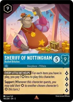 ​Sheriff of Nottingham - Bushel Britches 145 Rare Shimmering Skies Lorcana Eng - Image 1