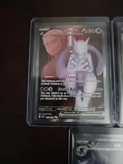 Pokemon Card Lot: Marnie’s Grimmsnarl ex SAR (JP) + Mewtwo ex 213 (EN) + Nidokin - Image 2