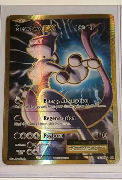 Pokemon Mewtwo EX TCG Full Art Holo Ultra Rare Card 103/108 Evolutions MP - Image 1