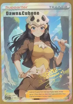 Dawn Full Art Goddess Story Pokemon Waifu Trading Card Holofoil - Image 1