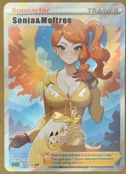 Sonia Full Art Goddess Story Pokemon Waifu Trading Card Holofoil - Image 1