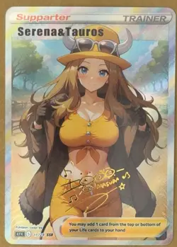 Serena Full Art Goddess Story Pokemon Waifu Trading Card Holofoil - Image 1