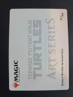 Krang & Shredder (Gold Stamped) 31/54 Art Card MTG Ninja Turtles - Image 2