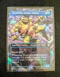 MTG Donatello, Gadget Master Borderless Foil 0212 TMNT TMT NM - Image 1