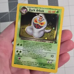 Dark Arbok Holo Shift Error Misprint Team Rocket Pokemon Card 2/82 - Image 1