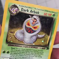 Dark Arbok Holo Shift Error Misprint Team Rocket Pokemon Card 2/82 - Image 4