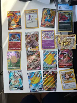 Pokemon Card Lot, Graded, Ultra Rare, Full Art, Rares, Holos Etc With Binder - Image 1