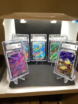 Pokemon Graded CGC 5 Slab Lot - Hop’s Zacian Helioptile Mismagius Shuckle Reshir - Image 1