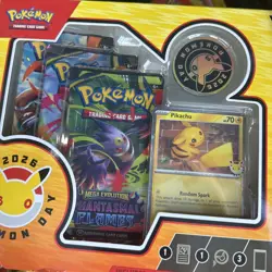 18 X Pokemon TCG Pokemon Day 2026 Collection 54 Packs Total Pikachu Promo - Image 3