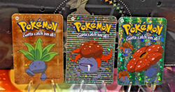 POKEMON POCKET MONSTERS VENDING PRISM STICKER 43 44 45 ODDISH GLOOM VILEPLUME - Image 1