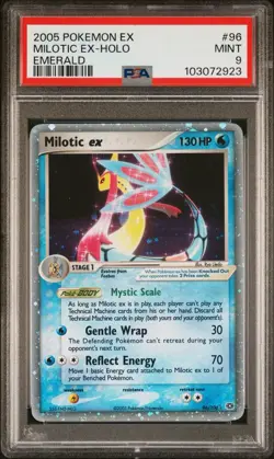 2005 Pokemon EX Emerald Milotic ex #96 PSA 9 Mint - Image 3