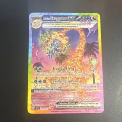 Pokemon TCG Alolan Exeggutor EX 242/191 SV08 SIR Full Art Holo Dragon 300 HP - Image 1