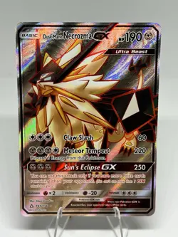 Pokemon Dusk Mane Necrozma GX 145/156 Ultra Beast Holo 190 HP Card - Image 1