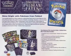 Pokemon Paldean Fates ETB Elite Trainer Box Factory Sealed 2024 Scarlet & Violet - Image 2