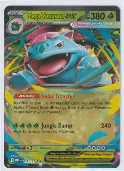 MEGA VENUSAUR EX 003/132 Pokemon TCG Double Rare Mega Evolution NM - Image 1