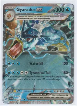 GYARADOS EX 045/198 Pokemon TCG Double Rare Scarlet & Violet NM - Image 1
