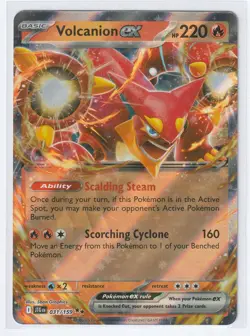 VOLCANION EX 031/159 Pokemon TCG Double Rare Journey Together NM - Image 1