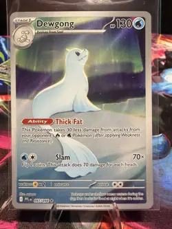 Pokemon Dewgong 130HP 097/094 Phantasmal Flames Illustration Rare Holo Stage 1 - Image 1