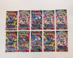 10x Pokemon TCG Phantasmal Flames Booster Pack - Factory Sealed - Image 1