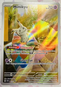 Pokemon TCG - Mimikyu SVP 075 Scarlet & Violet Black Star Promo Paldean Fates NM - Image 1