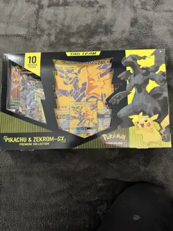 Nintendo Pokemon TCG Pikachu and Zekrom-GX Tag Team Premium Collection - Image 1