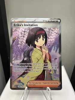 Erika's Invitation 196/165 Ultra Rare Pokemon TCG Scarlet & Violet 151 NM/M - Image 1