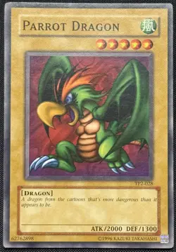 Yugioh Parrot Dragon Unlimited Edition Common TP2-028 NM - Image 1