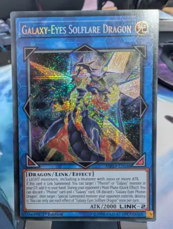 YuGiOh! Galaxy-Eyes Solflare Dragon MP19-EN188 Secret Rare 1st Ed - Image 1